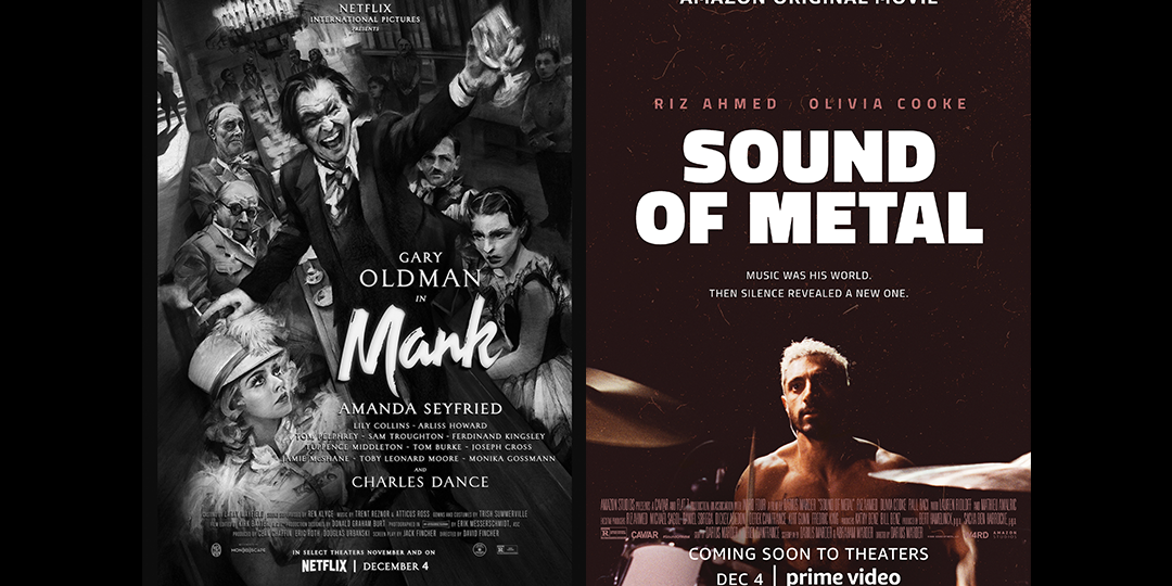 mank and sound of metal posters.